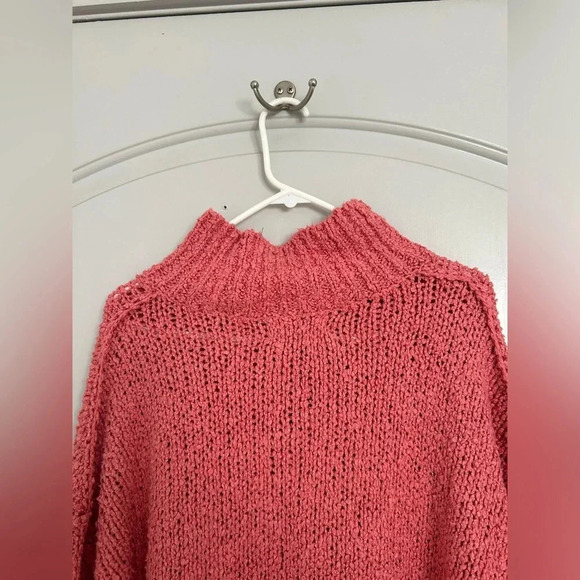 Anthropologie The Need-It Oversized Chunky Knit Mock Neck Sweater Size L - Picture 11 of 15